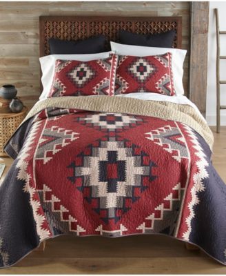 Donna Sharp - Mojave Red 3 Piece Quilt Set, Queen Multi