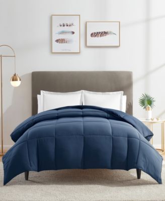 Nestl - Down Alternative All Season Comforter, King Navy Blue