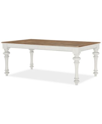Macy's - Mandeville Rectangular Dining Table White
