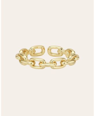 Zoe Lev - Chain Link Ring Yellow gold vermeil