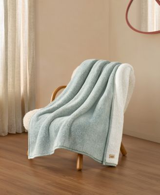 UGG® - Classic UGGfluff Throw, 50" x 70" Sky Gray