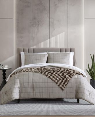 Kenneth Cole New York - Holden Grid Comforter Set