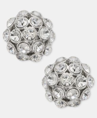 Givenchy - Pavé Cluster Stud Earrings White