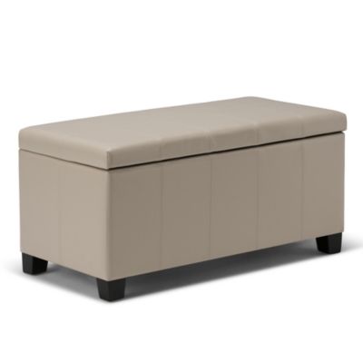 Simpli Home - Poway Ottoman Bench Cream