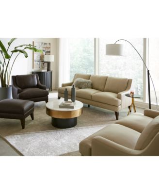 Macy's - Collyn Modern Leather Sofa Collection