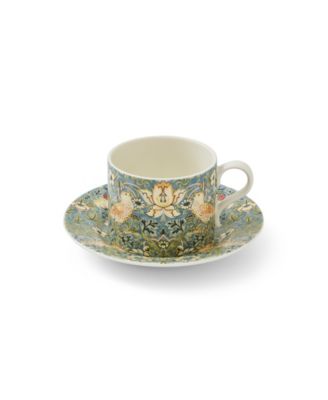 Spode - Morris & Co. Teacup & Saucer Set Strawberry