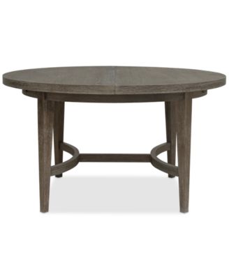 Macy's - Griffith Round Dining Table Dark Gray