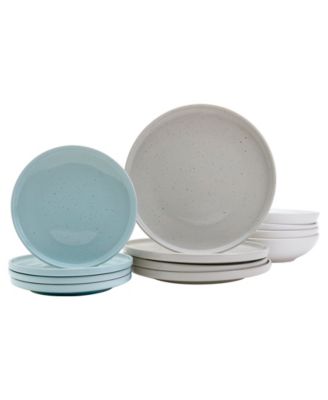 Speckled Assorted 12 Pc. Dinnerware Set, Service for 4, Exclusively at Macy's image