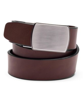 Lands' End - Men's Leather Adjustable Slide Belt Brown