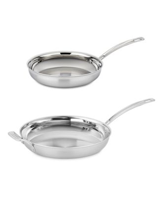 Cuisinart - MultiClad Pro Stainless 2-Piece Skillet Set, Exclusively at Macy's Stainless Steel