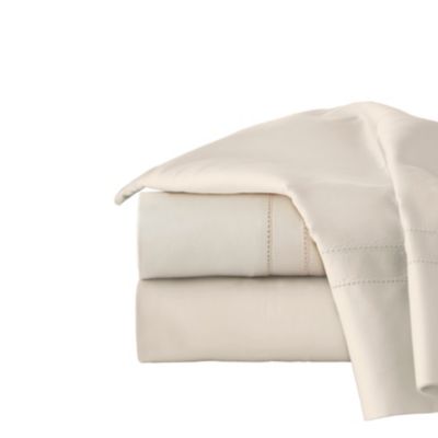 Pointehaven - Solid 620 Thread Count Cotton 4-Pc. Sheet Set, King Bone