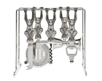 Godinger - Monkey Bar Tool Set Platinum