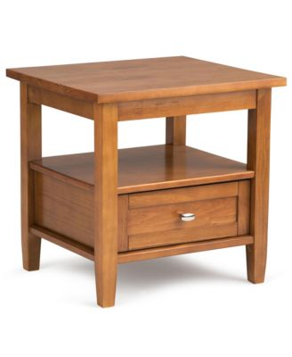 Simpli Home - Warm Shaker End Table Light Gold