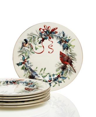 Winter Greetings Salad Plates, Set of 6 image