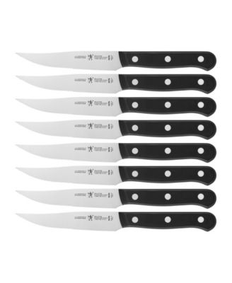 Henckels - Solution 8 Piece Steak Knife Set Black