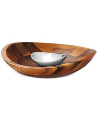Nambé - Nambe Braid Chip and Dip Silver