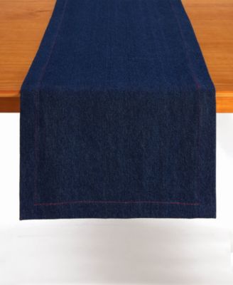 Tableau - Denim Table Runner, 72" x 14" Blue