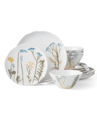 Lenox - Wildflowers 12 Pc. Dinnerware Set, Service for 4 White