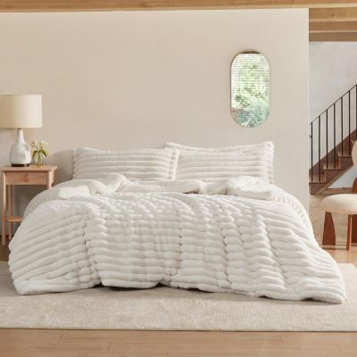 Coma Inducer - Byourbed Roll Cakes Chunky Bunny Oversized 3 Piece Comforter Set Cream
