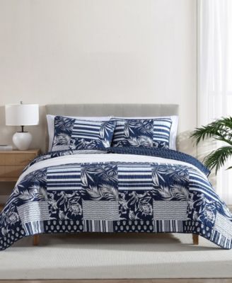 Avalon Patchwork Reversible 3-Pc. Quilt Set, Full/Queen image