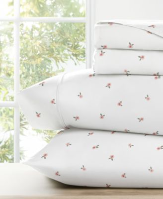 Kaycie Gray - Printed 3-Piece Microfiber Sheet Set, Twin Pink Ditsy