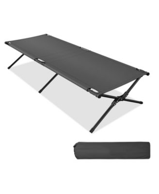 GOUUN - Folding Camping Cot for Adults and Kids with Carry Bag Grey