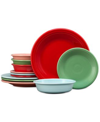 Peppermint Frost Classic Rim 12-Pc. Dinnerware Set, Service for 4 image