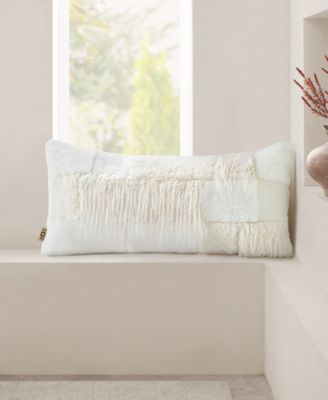 UGG® - Corben Patchwork Decorative Pillow, 14" x 30" Snow