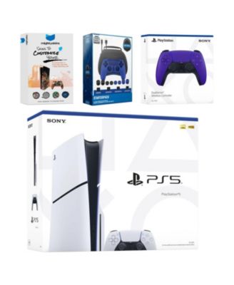 Sony - PlayStation 5 Slim Disc Bundle Console Galactic purple