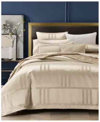 Hotel Collection - Structure Gold 3-Pc. Comforter Set, Full/Queen Gold