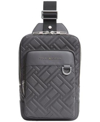 Tommy Hilfiger - Men's Flag Sling Bag Dark Gray