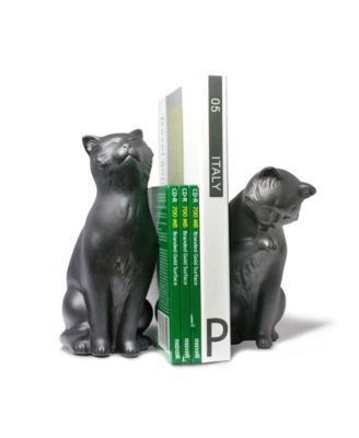 Danya B - Cat Bookend Set Black