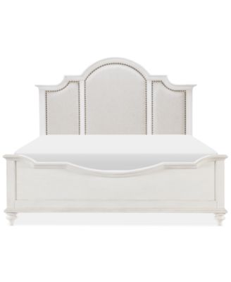 Macy's - Mandeville Upholstered Queen Bed White