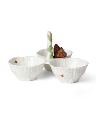 Lenox - Butterfly Meadow Floral 3-Tiered Server Multi and White