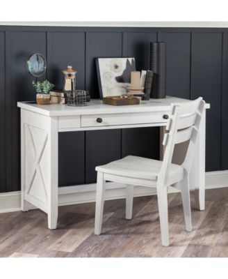 Macy's - Kitt Desk Vanity White