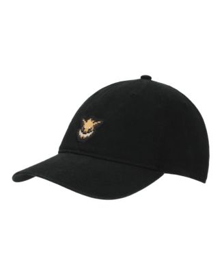 Pokemon - Eevee Printed Patch Black Unstructured Baseball Cap Pokemon evee black