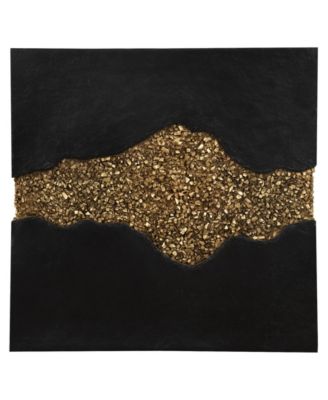 Phillips Collection - Geode Texture Panel Wall Decor Gold Leaf