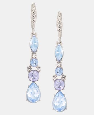 Givenchy - Crystal Linear Drop Earrings Navy