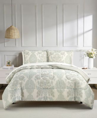 Macy's - Annette Reversible 3-Pc. Comforter Sets Taupe