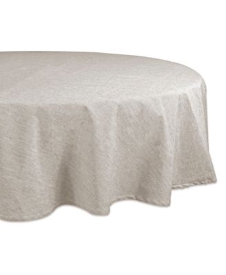 Design Imports - Solid Chambray Tablecloth 70" Round Natural