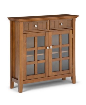 Simpli Home - Acadian Entryway Storage Cabinet Light Brown