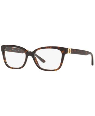 Tory Burch - Woman Square Plastic TY2084 Eyeglasses Dark Tort