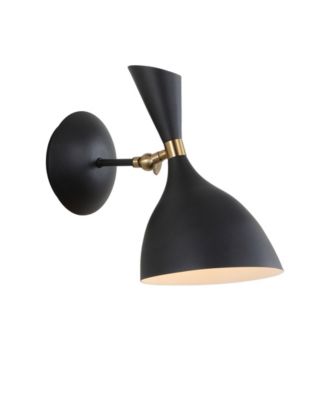Jonathan Y - Josef Iron Retro LED Wall Sconce Black