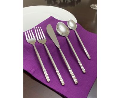 Vibhsa - Flatware 5 Piece Place Setting Silver High Gloss Polish
