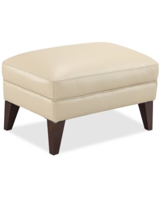 Collyn 31" Modern Leather Ottoman, Created for Macy's image