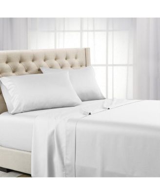 Egyptian Linens - 600 Thread Count Eucalyptus Tencel Lyocell 5 Piece Sheet Set, Split King White