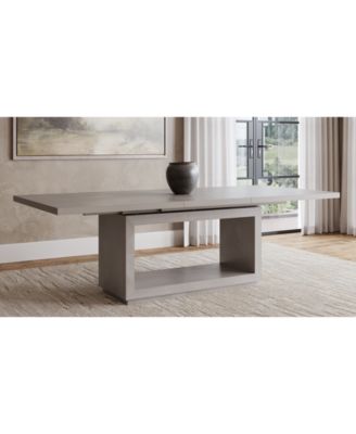 Macy's - Tivie Rectangular Dining Table Grey