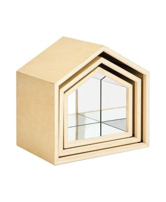 Kaplan Early Learning - Nesting House Mirror Set Beige/khaki