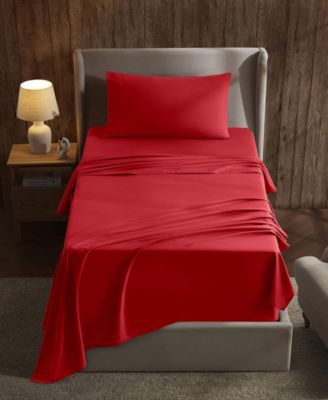 Nestl - Premier Collection Deep Pocket 3 Piece Sheet Set, Twin XL Cherry Red