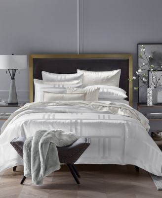 Hotel Collection - Structure White 3-Pc. Comforter Set, Full/Queen White